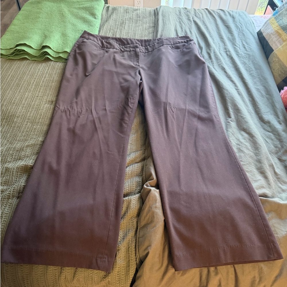 Plus Size 22 Lane Bryant Wide Leg Brown Pants